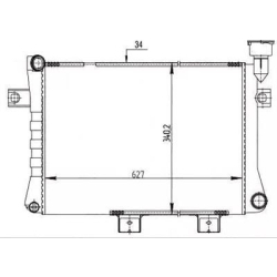 CHŁODNICA 21214 1,7 MPi - wielopunkt ALUMINIOWA 