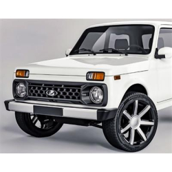 ATRAPA PRZÓD LADA NIVA Z EMBLEMATEM CHROM TITAN