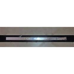 NAKŁADKI PROGÓW PLASTIKOWE + CHROMOWE NAPIS L+P