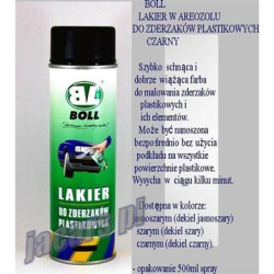 LAKIER DO ZDERZAKÓW PLASTIKOWYCH CZARNY 500ML-398